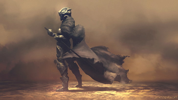 Ryu Hayabusa illustration, warrior wallpaper, armor, artwork, HD wallpaper