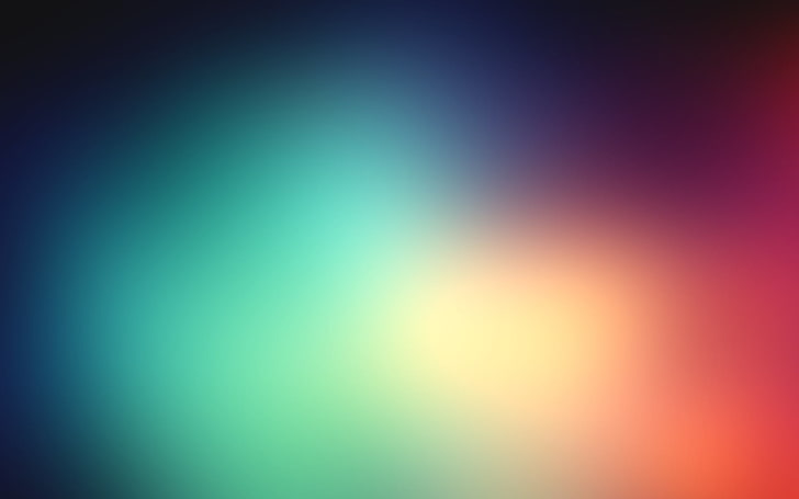 untitled, blurred, gradient, cyan, orange, abstract, backgrounds, HD wallpaper