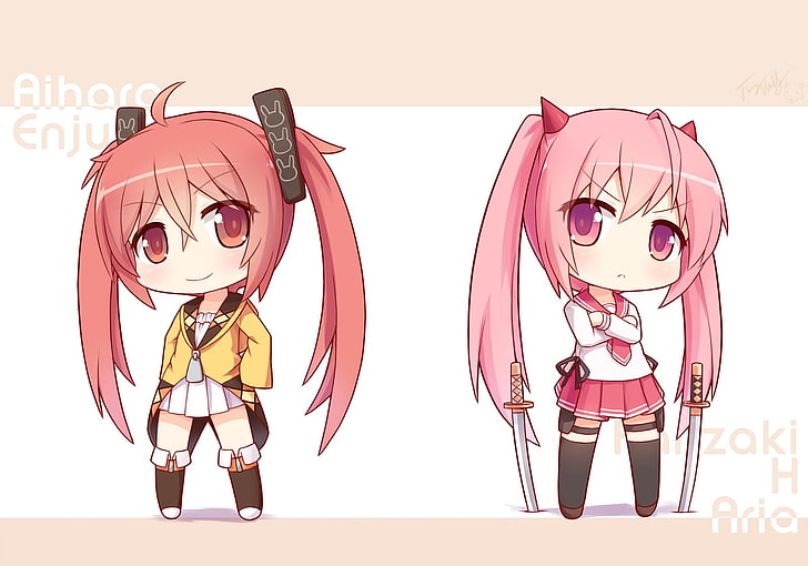 Twintails Girl Variations by IntiArt on DeviantArt