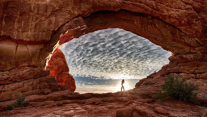 arches national park, utah, united states, rock, natural arch