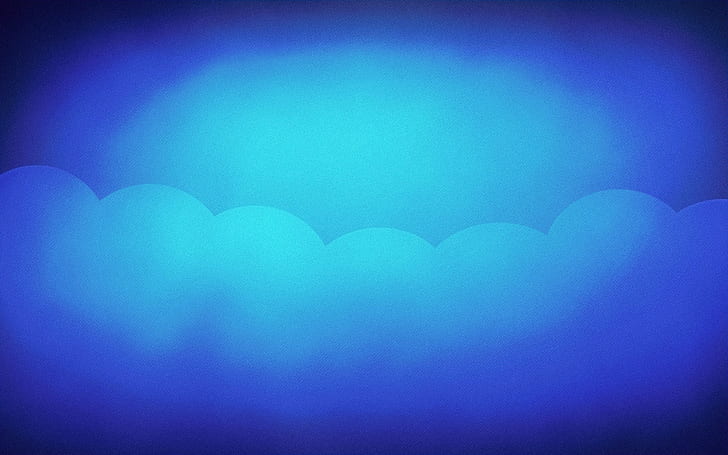 abstract, cyan, blue, HD wallpaper