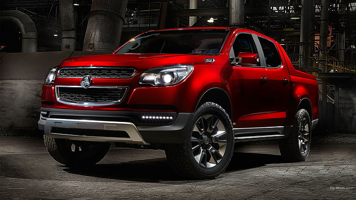 Holden Colorado, car, red cars, vehicle, HD wallpaper