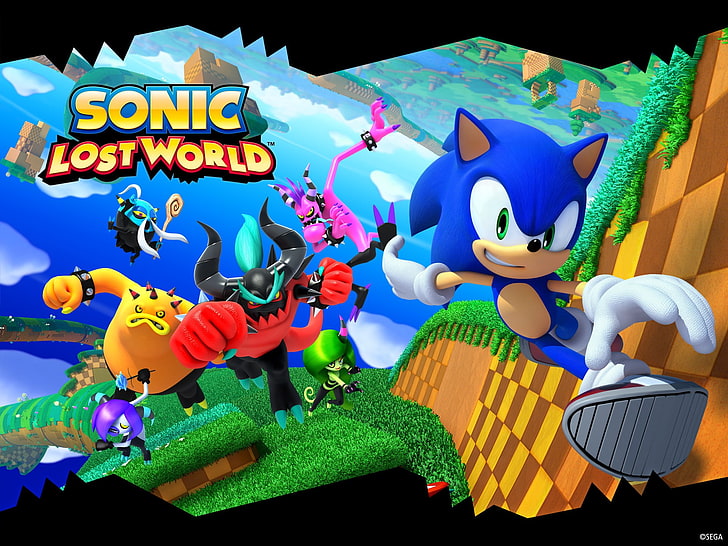 Sonic Lost World, Sonic the Hedgehog, representation, animal representation, HD wallpaper