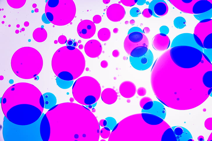 purple, blue, and teal circular graphics, HMM, Flickr, Tamron