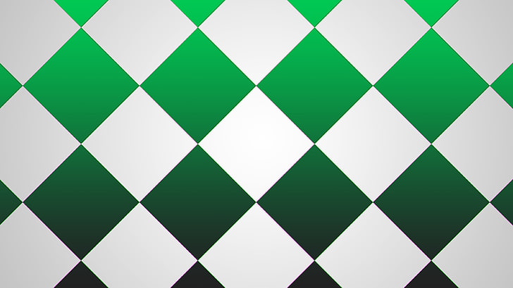 geometry, shapes, square, abstract, pattern, green color, backgrounds, HD wallpaper