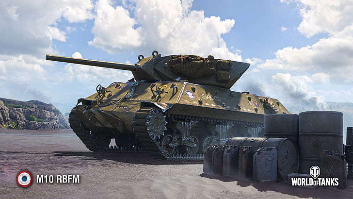 WoT, World of Tanks, Wargaming, M10 RBFM HD wallpaper