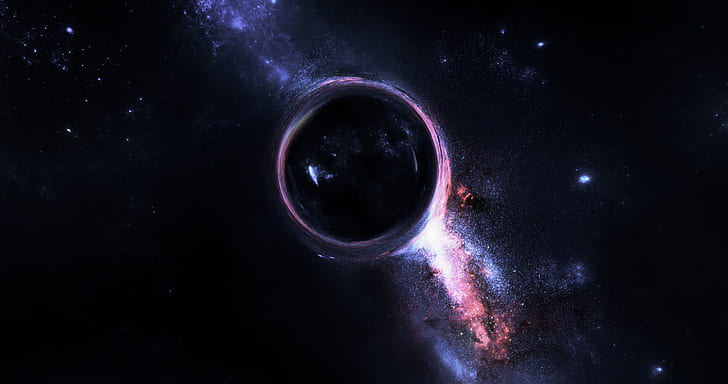 black hole nebula wallpaper