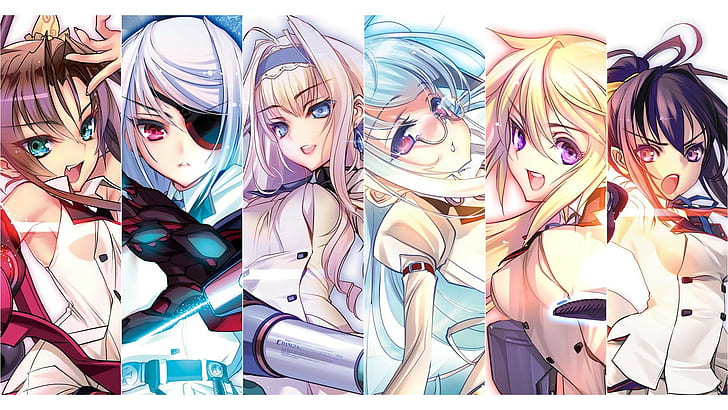 Infinite Stratos, anime girls, Huang Lingyin, Bodewig Laura, HD wallpaper