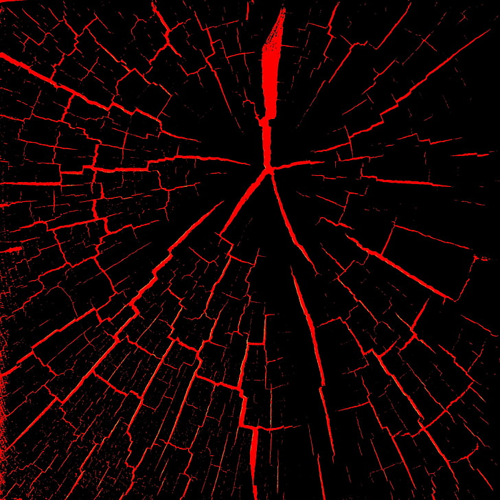 black and red wood crack illustration, cracks, abstract, backgrounds, HD wallpaper