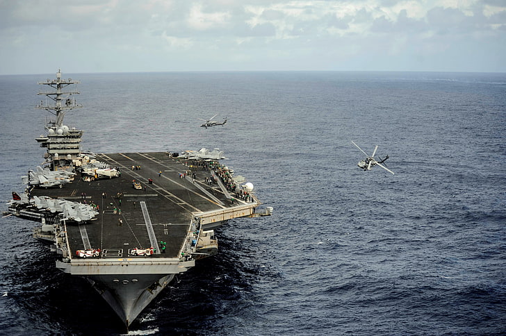 sea, aircraft, US NAVY, staff, multi-purpose helicopters, flight deck