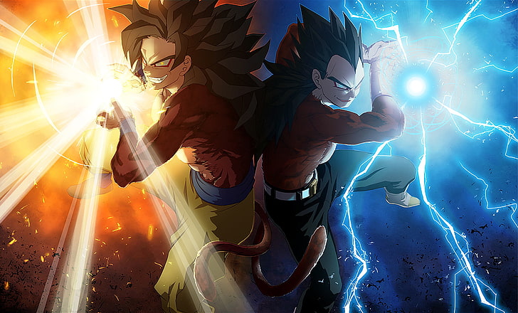 HD wallpaper: SSJ4 Goku and Vegeta illustration, Dragon Ball, Dragon Ball  GT | Wallpaper Flare