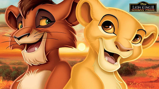 HD wallpaper: The Lion King 2 Simba's Pride Kiara And Kovu Disney Wallpaper  Hd 1920×1080 | Wallpaper Flare