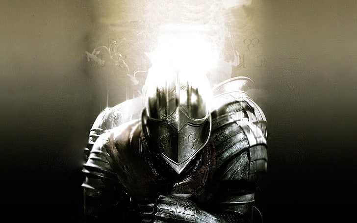 knight in shining armor digital wallpaper, Dark Souls, Dark Souls II, HD wallpaper
