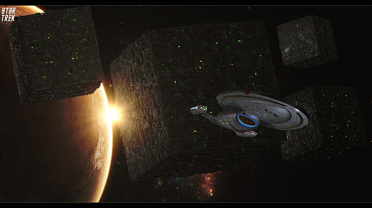 Star Trek, USS Voyager, Borg, space