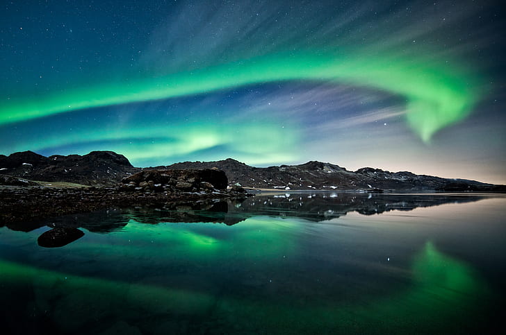 Hd Wallpaper Aurora Borealis Iceland Polar Regions Northern Lights Wallpaper Flare