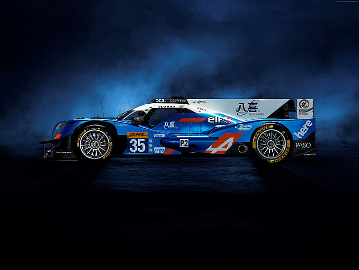 LMP2, Le Mans, sport cars, Renault Alpine A460, transportation, HD wallpaper