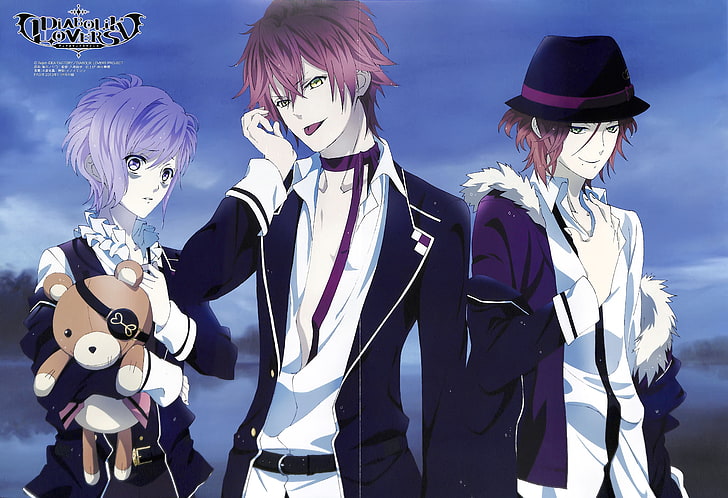 HD wallpaper: three assorted anime characters digital wallpaper, diabolik  lovers | Wallpaper Flare