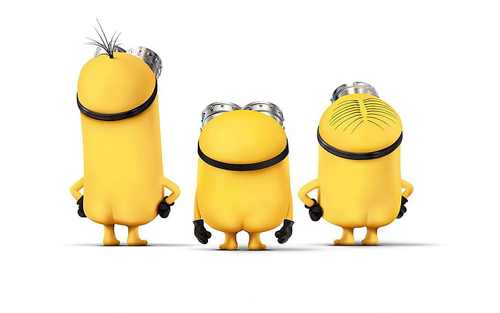 HD wallpaper: The Minions characters, Despicable Me, white background,  movies | Wallpaper Flare