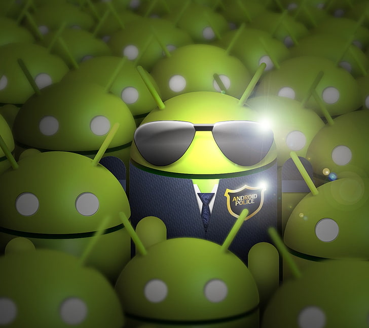 Android Police illustration, Android (operating system), digital art, HD wallpaper