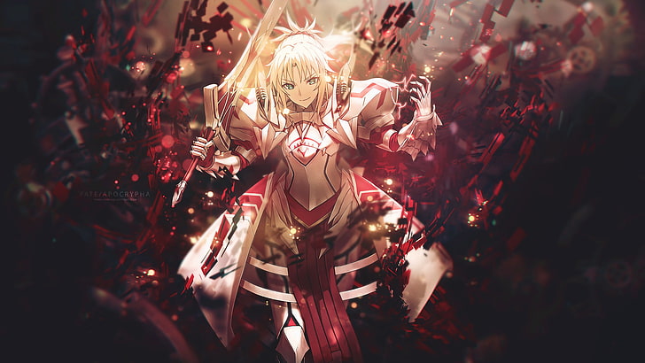 girl in red and white suit wallpaper, Fate Series, Fate/Apocrypha, HD wallpaper