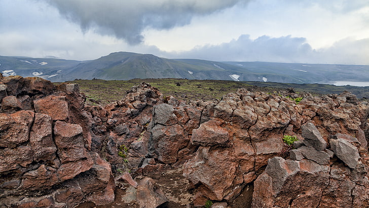 kamchatka rocky mountains hd, cloud - sky, scenics - nature, HD wallpaper