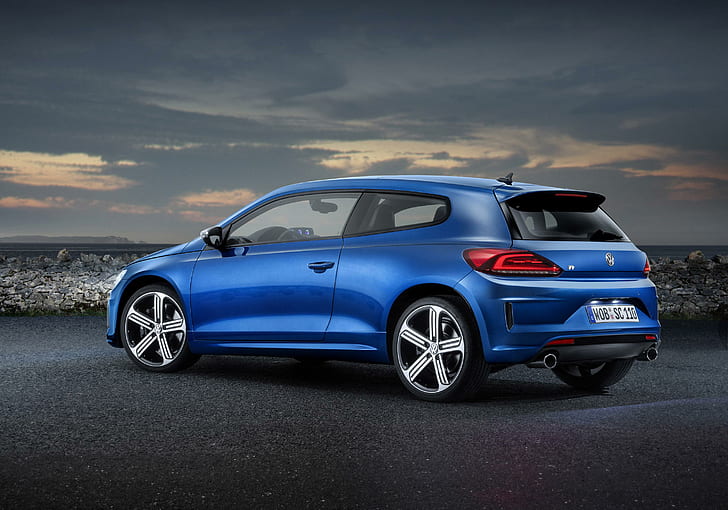 Volkswagen Scirocco (2014) Photo 7, blue 3 door hatchback, cars, HD wallpaper
