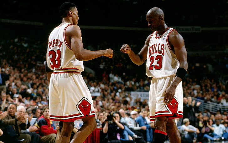 Chicago Bulls Michael Jordan, scottie pippen, nba, basketball, HD wallpaper