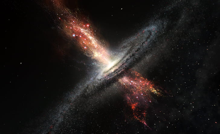Sci Fi, Black Hole, Galaxy, Space, HD wallpaper