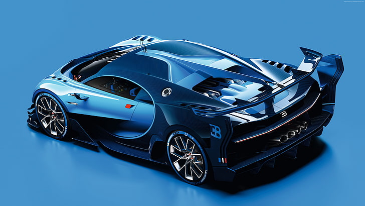 Bugatti Vision Gran Turismo, Best cars of 2015, sport car, Grand Sport, HD wallpaper