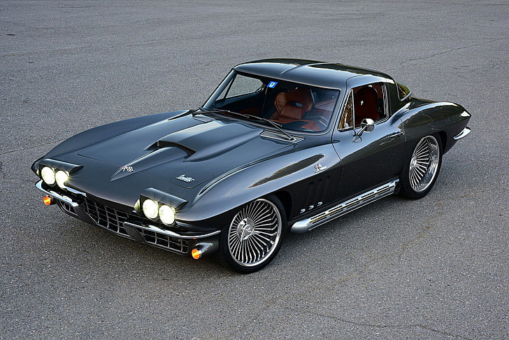 1966, auto, automobile, car, chevrolet, corvette, custom, hot