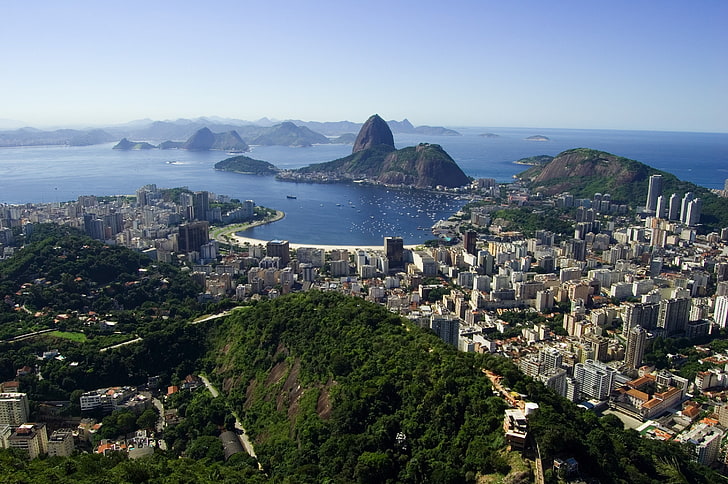 city, building, Rio de Janeiro, Brazil, architecture, building exterior, HD wallpaper