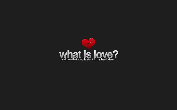 black background with what is love? text overlay, black background with what is love? text overlay, HD wallpaper