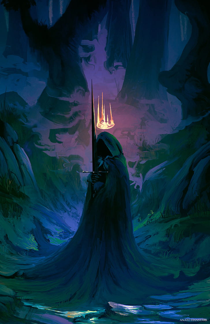 fantasy art, artwork, Nazgûl, The Lord of the Rings