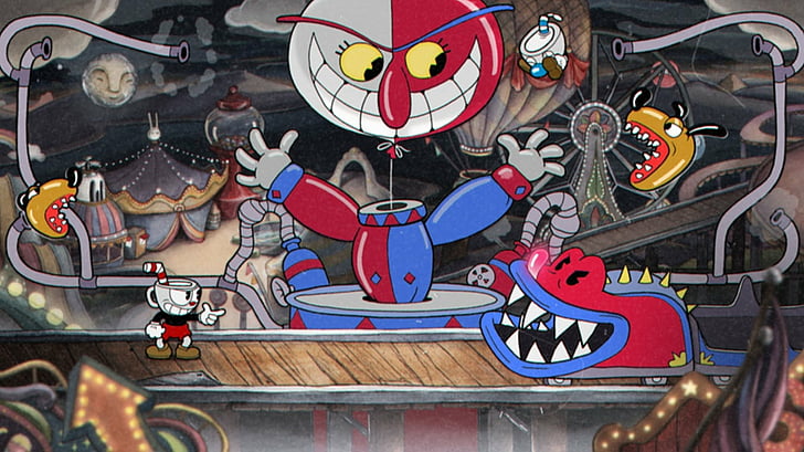 Video Game, Cuphead, Beppi The Clown, Mugman (Cuphead), HD wallpaper