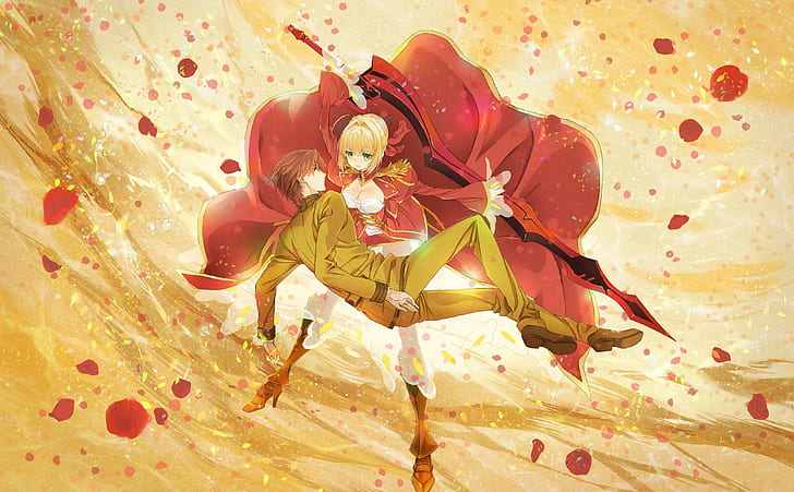Anime, Fate/Extra Last Encore, Hakuno Kishinami, Nero Claudius, HD wallpaper