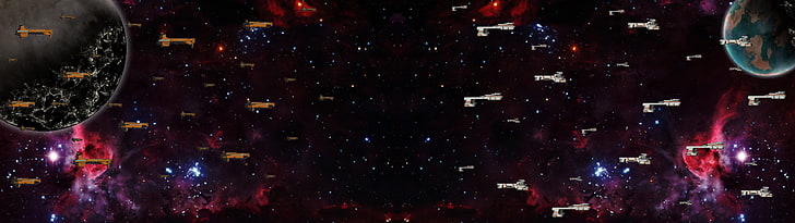 galaxy illustration, Faster Than Light, FTL, video games, night