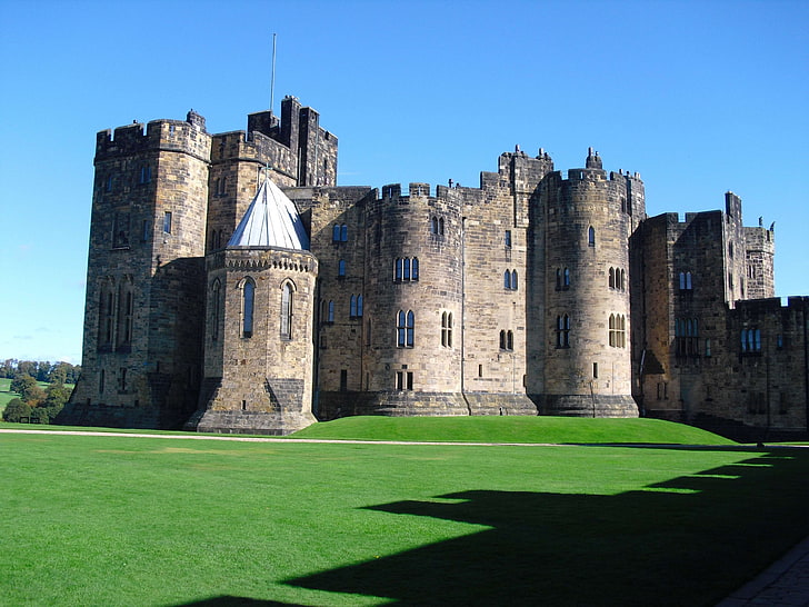 alnwick castle, architecture, england, fortress, northumberland