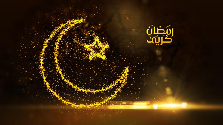 HD wallpaper: ramadan, text, illuminated, communication, no 