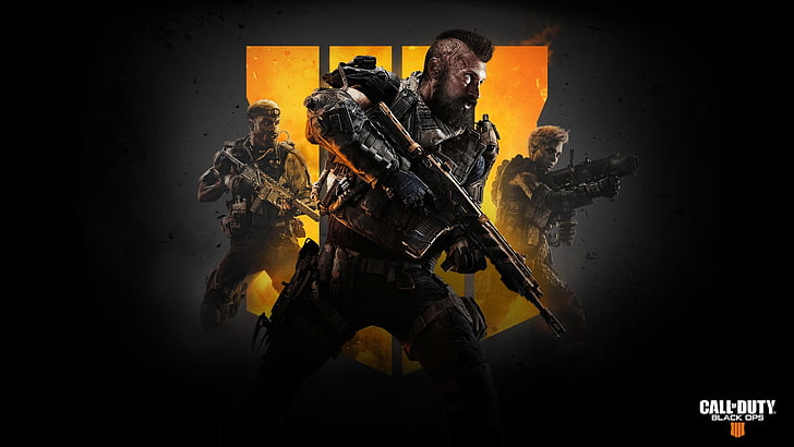 call of duty: black ops 4, soldiers, artwork, Games, gun, military