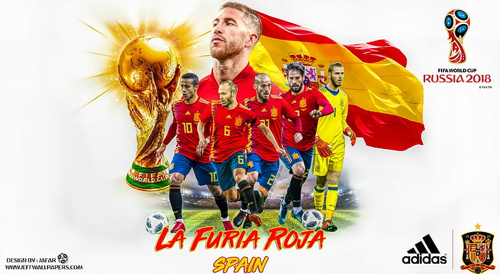 SPAIN WORLD CUP 2018, Sports, Football, iniesta, real madrid, HD wallpaper