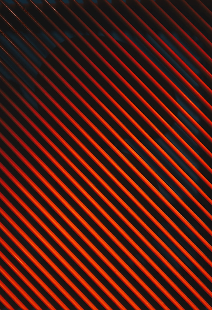 red and black striped wallpaper, lines, obliquely, stripes, surface, HD wallpaper