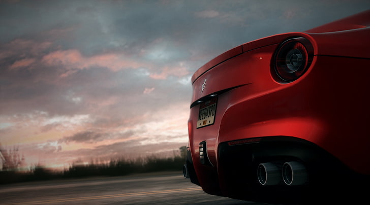 Need for Speed Rivals, red Ferrari sports car, Games, video game