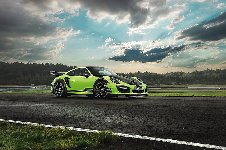 Porsche, Porsche 911 Turbo, Car, Green Car, Porsche 911 Turbo S GTStreet R, HD wallpaper