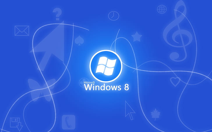 Windows 8 blue background, microsoft windows 8, Windows8, HD wallpaper