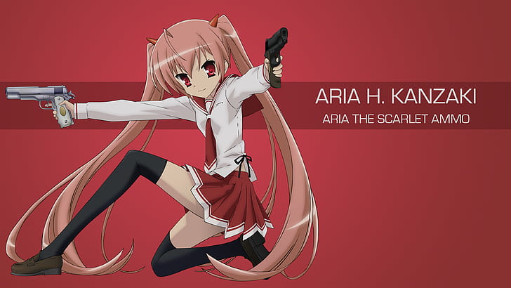 Anime, Aria The Scarlet Ammo, Aria Holmes Kanzaki, HD wallpaper