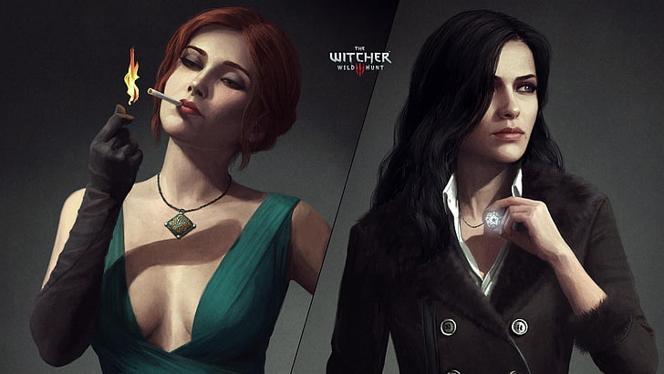 The Witcher female character collage, The Witcher 3: Wild Hunt