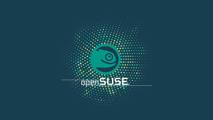 OpenSuse logo, Linux, gecko, communication, technology, internet, HD wallpaper