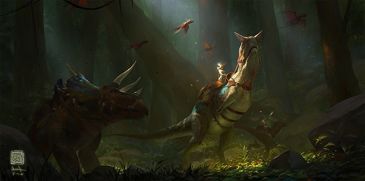 Ark: Survival Evolved, fantasy Art, animal wildlife, animal themes, HD wallpaper