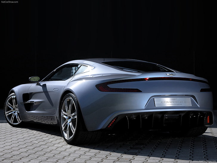 Aston Martin, One-77, vehicle, car, silver cars, motor vehicle