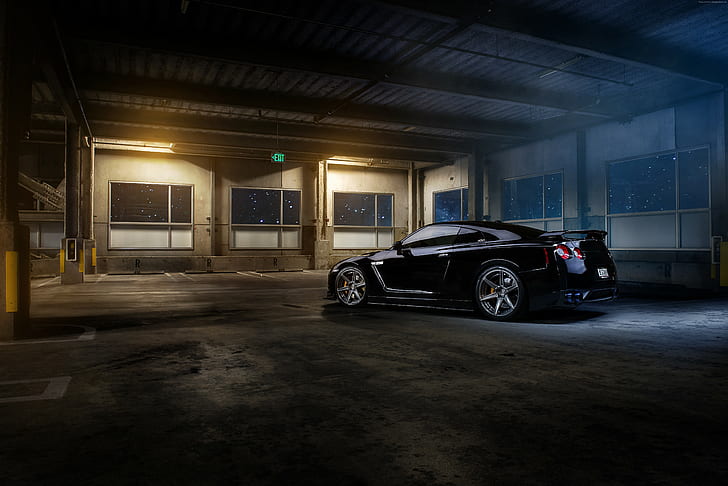 luxury cars, 2018 Cars, 6K, Nissan GT-R Premium, HD wallpaper
